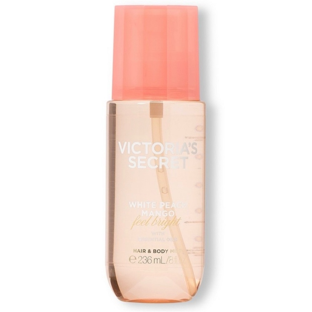 Victoria's Secret Peach & Mango Scented Body Mist - Coral Pink Cap
